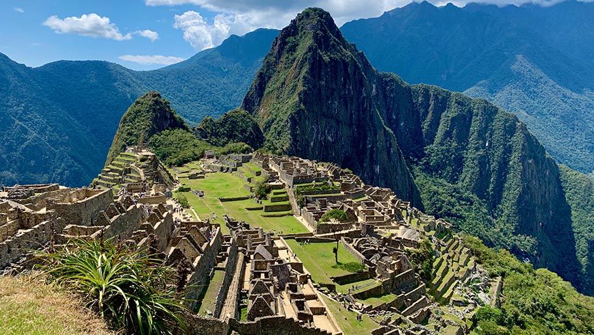 Foto aérea de Machu Picchu