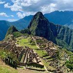 Foto aérea de las ruinas del Machu Picchu