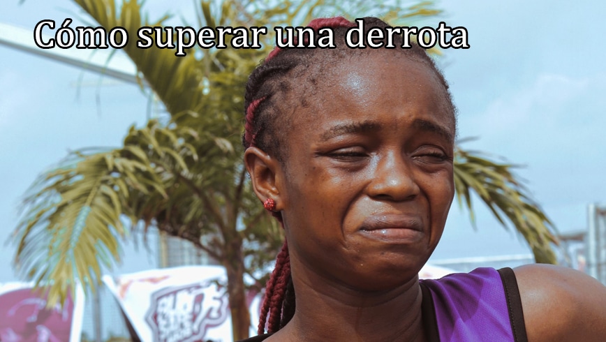 Chica perdiendo una carrera
